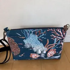 ハンドメイド 保冷 ファスナーポーチ 2点セット おとぎの国の猫と仲間