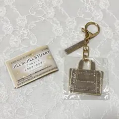 JILL by JILL STUART フリルトートメタルキーホルダー モカ