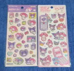 マイメロディ & クロミ ２枚 平成はっぴーフォン ポップデコパーティー シール