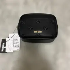【新品】MARY QUANT ブラックポーチ　コスメポーチ　花柄