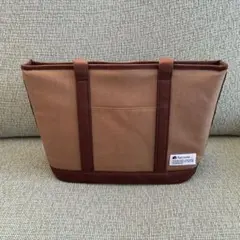 ブラウンキャンバストートバッグ A4サイズ対応