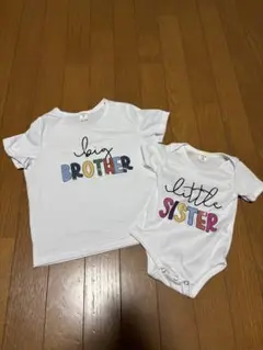 ビッグブラザー・リトルシスターTシャツセット4y 3ー6month