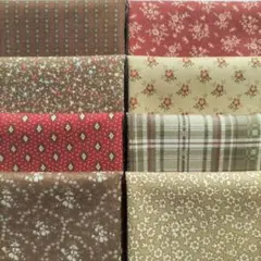 こうの早苗　moda パッチワークカットクロス８枚セット　YUWA