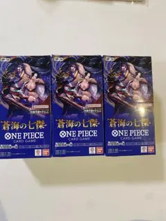 ワンピースカード　蒼海の七傑　3BOX　テープカット