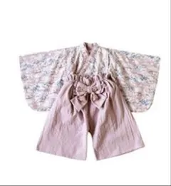 MOCMOF 着物風ロンパース　ベビー袴70〜80cm