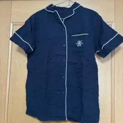 半袖 パジャマ セットアップ ネイビー