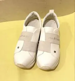 【SALE】JILL STUART ホワイト スリッポン スニーカー 春 夏のサムネイル