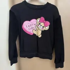 EARTH GIRL トレーナー ブラック