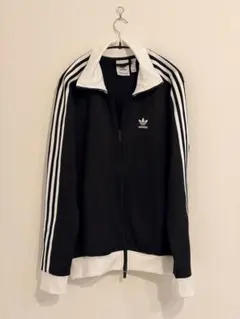 【美品】adidas ベッケンバウアー トラックジャケット M ブラックホワイト