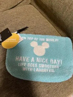 匿名送料込　新品★イーカムグループ　ミッキー　ボアポーチ　さがらポーチ