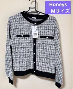 Honeys COLZA チェック柄 長袖カーディガン Mのサムネイル