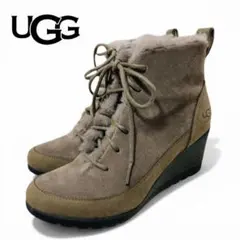 UGG ムートン　ショートブーツ　ウェッジソール