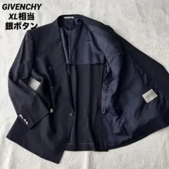 GIVENCHY ジバンシィ ダブルジャケット ネイビー XL相当 銀ボタンのサムネイル