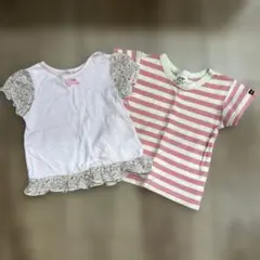 90センチＴシャツ2枚セット　bebe junkstore