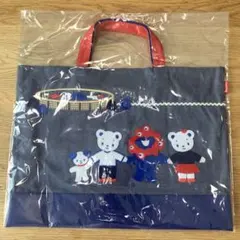 新品 ファミリア familiar デニムバッグ クマちゃんのいちごどろぼう