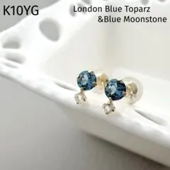 k10金トルコ石＆キュービッグジルコニアフ－プピアス - メルカリ