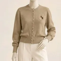 LOUIS VUITTON カシミヤ100% カーディガン S