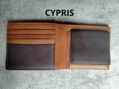 CYPRIS シルキーキップ　二つ折り財布 ブラウンのサムネイル