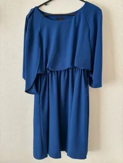 【美品／お値下げ】Ray BEAMS 青 ドルマンスリーブ ワンピース