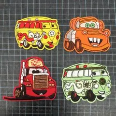 カーズ　キャラクター刺繍アイロンワッペンセット