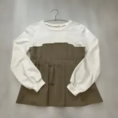 Chez toi 長袖 トップス 切り替えデザインのサムネイル
