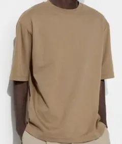 【UNIQLO】エアリズムコットンオーバーサイズTシャツ(4XL/KHAKI)