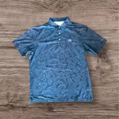 TRAVIS MATHEW トラヴィスマシュー 青色花柄 ゴルフポロシャツ L