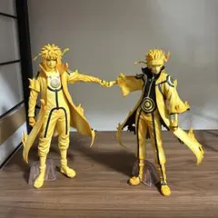 美品 NARUTO一番くじ ミナト ナルト フィギュア2体セット タオル