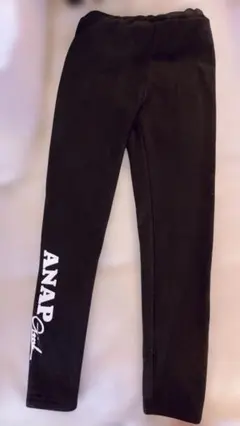 ANAP GIRL ブラック裏起毛レギンス155〜165