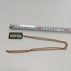 ネックレス　アンティーク　そろばん