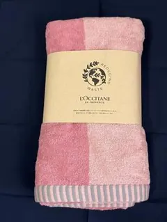 L'OCCITANE リバーシブルバスタオル ピンク
