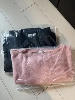 し*ろ様 SNIDEL ピンク ニットセーター　& 黒　アウター