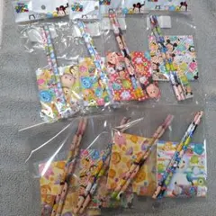 ディズニー ツムツム 文房具セット 鉛筆 消しゴム メモ帳