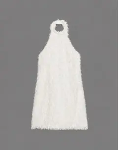 ホルターネック ワンピース ホワイトジャギー　ZARA