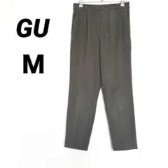 GU ジーユー　テーパードパンツ　グリーン　Ｍ　起毛素材　秋冬