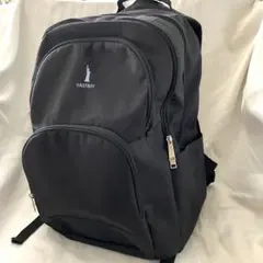 【美品】EASTBOY（イーストボーイ）大容量　スクールリュック 黒　水色刺繍のサムネイル