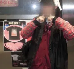 赤カーディガン 制服 ワインレッド リボン付き