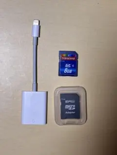 SDカードリーダー ライトニングiphone iPad対応 SDカードオマケ付