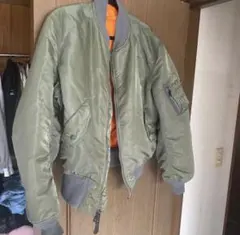 【希少】90s ALPHA USA製 黒タグ MA-1 フライトジャケット