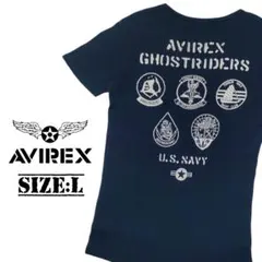 アヴィレックス/サーマルTシャツ/Size:L/匿名配送/送料無料