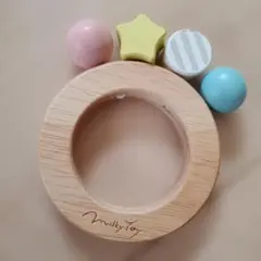 Milky Toy 木製ラトル　おもちゃ ガラガラのサムネイル