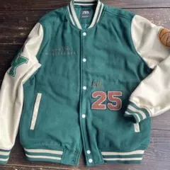 スタジャン 緑/アイボリー Est. 25