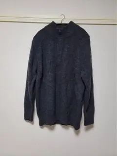 ユニクロ　スフレヤーンハーフジップセーター　XL