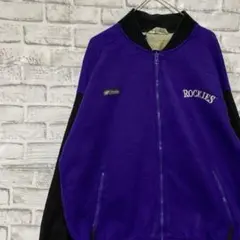 コロンビア　フリースジャケットパープルL ロゴ刺繍アウトドア0206