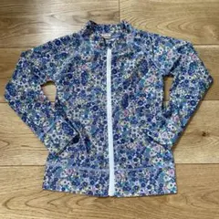 【美品】　プティマイン　花柄　ラッシュガード 110 可愛い