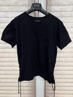 S'YTE ブラック Tシャツ ドローストリング付き　ヨージヤマモトのサムネイル