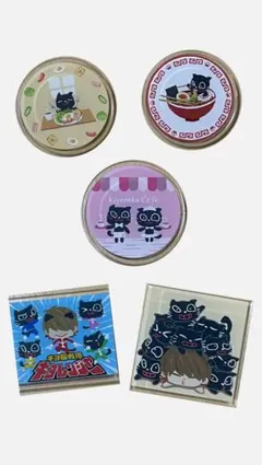 キヨ猫キャラクター アクリルバッジ 5個セット