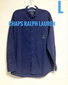 CHAPS ラルフローレン　メンズボタンダウン長袖コットンシャツ　L