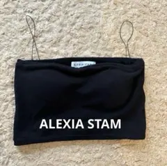 【美品】ALEXIA STAM パッドinチューブトップS アリシアスタン