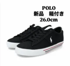 新品未使用　POLO スニーカー 26.0cm 新品 箱付きメンズスニーカー